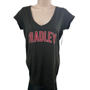 Blue Eighty Four Women's Bradley Short Sleeve V-Neck Medium Black NWT (146)
